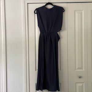 ZARA CUT OUT SATIN EFFECT DRESS